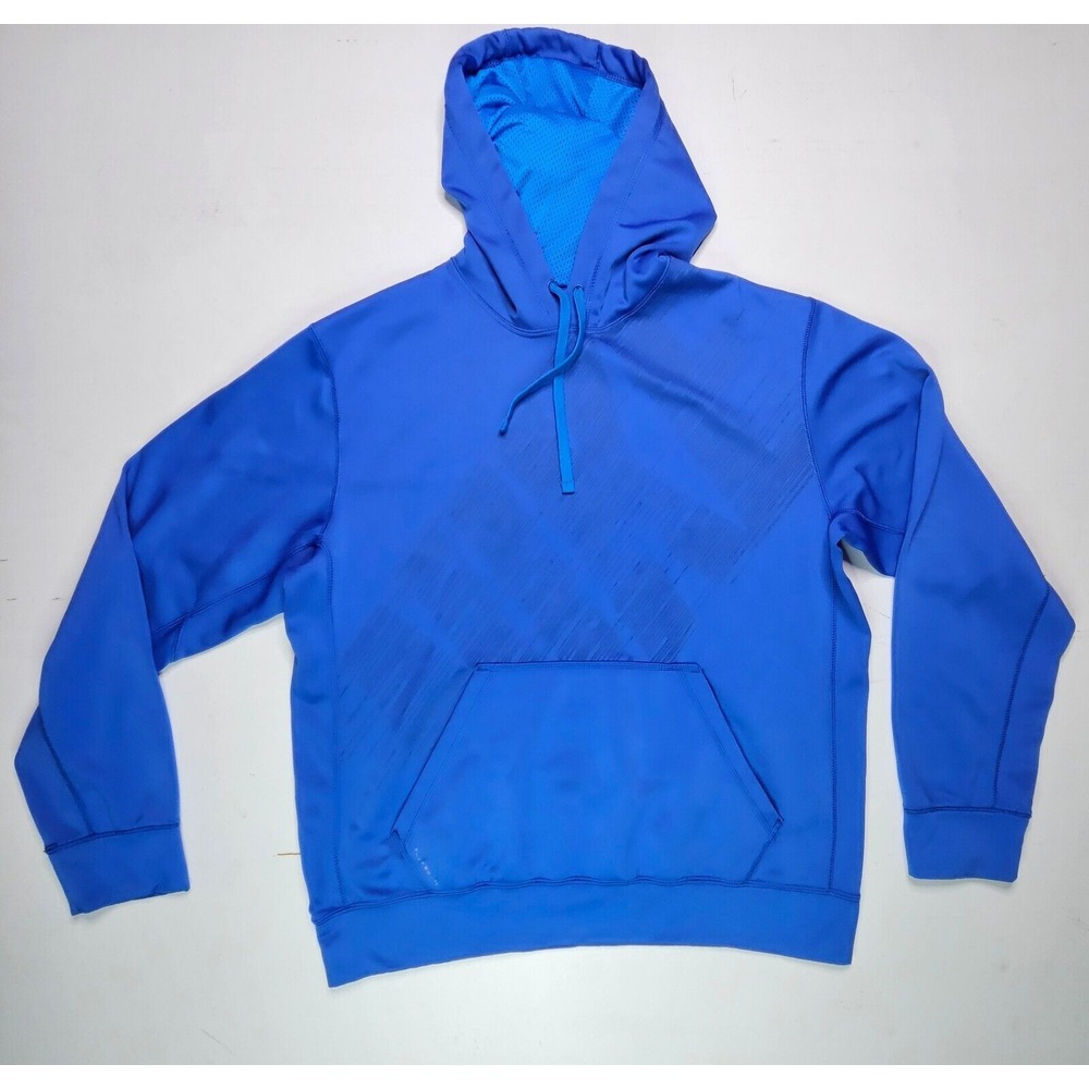 Nike Mens Thermafit Hoodie Center Spellout‎ Blue Long Sleeve Size M 625167-480